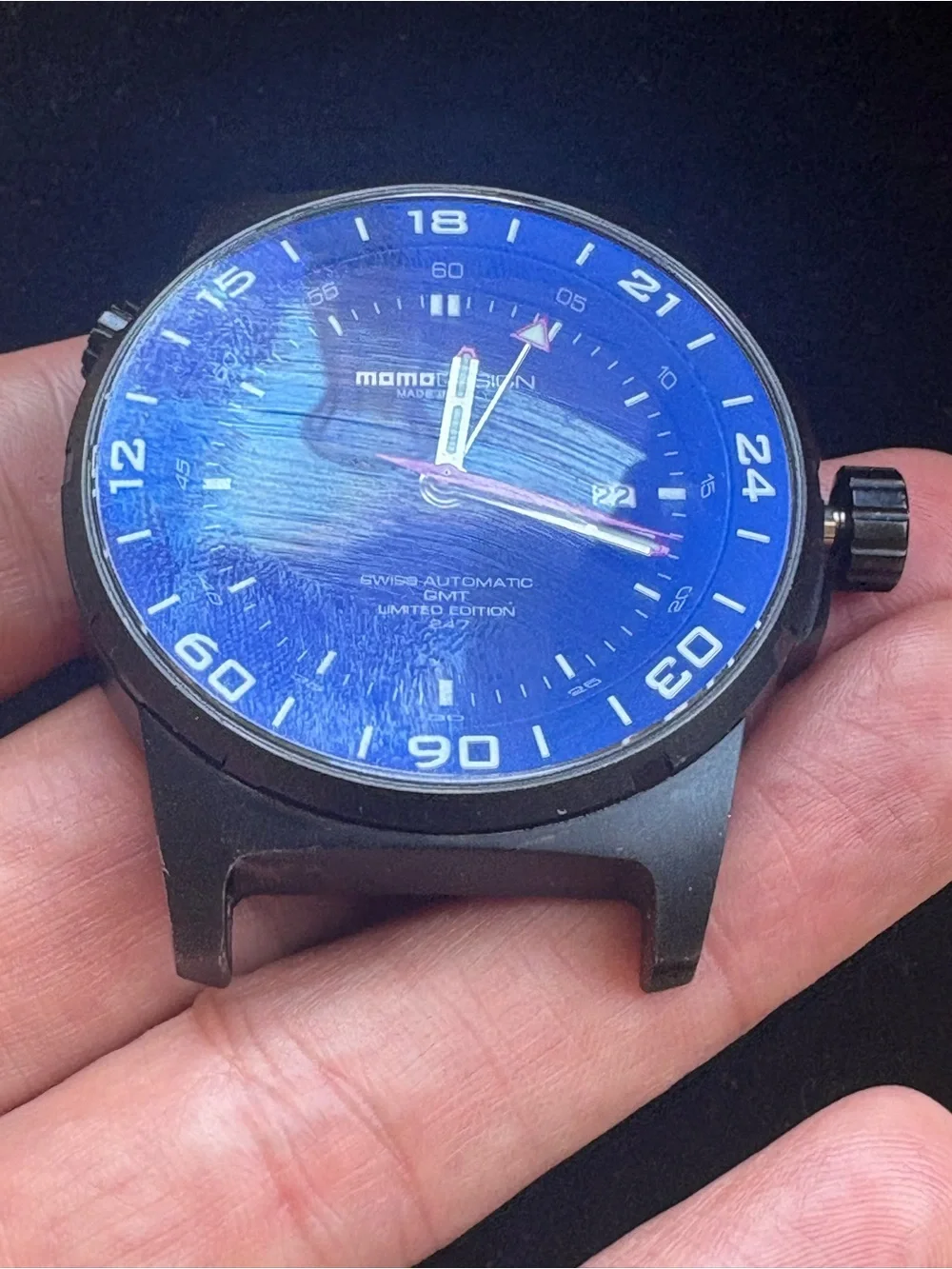 MOMO DESIGN BLACK PVD TITANIUM TIMEPIECE